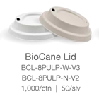 BioPak BioCane Small Natural Coffee Cup Lids