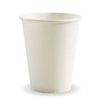 BioPak Hot Cups 8oz Single Wall White