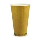 BioPak Hot Cups 16oz Double Wall Kraft Fit Large Lids