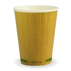 BioPak Hot Cups 12oz Double Wall Kraft Fit Large Lids