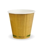 BioPak Hot Cups 8oz Double Wall Kraft Fit Large Lids