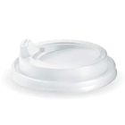 White BioPak PS Spout Coffee Cup Lids