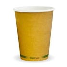 BioPak Hot Cups 12oz Single Wall Kraft Fit Large Lids