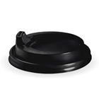 Black BioPak PS Spout Coffee Cup Lids