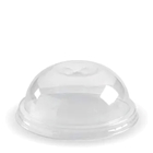 Clear Dome X-Slot Lids for BioPak Cold Cups (76mm)