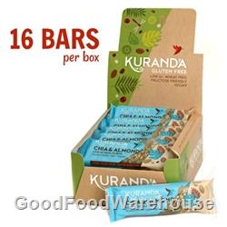 Order Wholesale Kuranda 35g Chia Almond Health Bars. Order Online Distributor Good Food Warehouse.