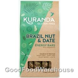 Order Wholesale Kuranda 35g Brazil Nut Date Energy Bars. Order Online Distributor Good Food Warehouse.