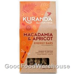 Order Wholesale Kuranda 35g Macadamia Apricot Energy Bars. Order Online Distributor Good Food Warehouse.