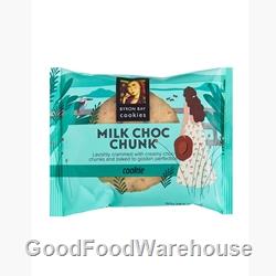 Wrapped Cafe Cookie 60g - Milk Choc Chunk - Byron Bay Cookies (12x60g)