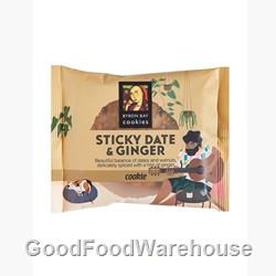 Wrapped Cafe Cookie 60g - Sticky Date Ginger - Byron Bay Cookies (12x60g)