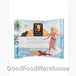 Wrapped Cafe Cookie 60g - GLUTEN FREE White Choc - Byron Bay Cookies (12x60g)