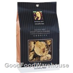 Order Wholesale Fresh Byron Bay Gluten Free Sticky Date Ginger Baby Button 150g Gift Bags from Good Food Warehouse