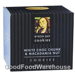 Order Wholesale Fresh Byron Bay White Choc Macadamia Baby Button 75g Gift Cube from Good Food Warehouse. FREE DELIVERY AUSTRALIA WIDE.