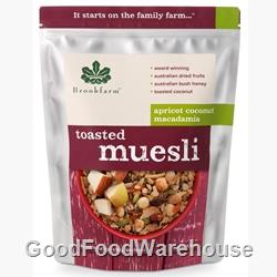 Brookfarm Wholesale 1.3kg Toasted Macadamia Apricot Coconut Muesli