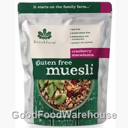 Brookfarm Wholesale 950g Gluten Free Cranberry Macadamia Muesli