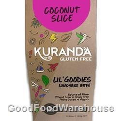 Order Wholesale Kuranda 180g Coconut Slice Lunchbox Bites. Order Online Distributor Good Food Warehouse.