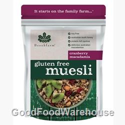 Order Wholesale 1kg Brookfarm Gluten Free Cranberry Macadamia Muesli Online Good Food Warehouse