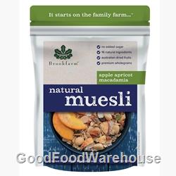 Order Wholesale 1.5kg Brookfarm Natural Macadamia Apricot Apple Muesli Online Good Food Warehouse