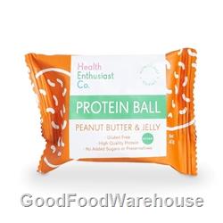 Peanut Butter Jelly Single Wrapped Protein Balls | Good Food Warehouse