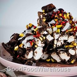 Turkish Delight Pistachio Rocky Road Catering Slab | Bellarine Brownie Company | Good Food Warehouse