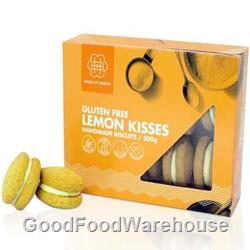 Wholesale Gluten Free Lemon Kisses | Gluten Free Biscuit Wholesaler | Good Food Warehouse