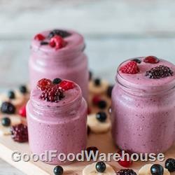 SHOTT Three Berry smoothie  Recipe with Good Food Warehouse. Best SHOTT Beverages Syrup Wholesaler Australia.