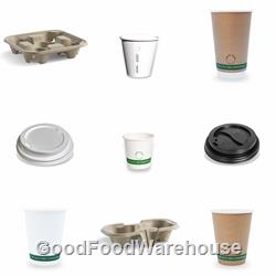 Earth Pack Coffee Cup, Lid & Tray Samples | Coffee Cup Supplier | Good Food Warehouse