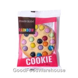 Wrapped Rainbow Smartie Cookies by Country Delight