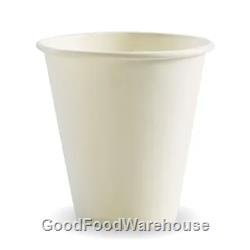 BioPak Hot Cups 8oz 9mm Single Wall White