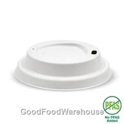 White BioPak Plant Fibre Home Compostable Lids