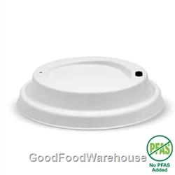 White BioPak Plant Fibre Home Compostable Lids