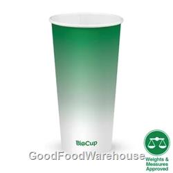 Green Cold Paper BioCups 20oz by BioPak