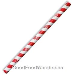 BioStraws Red Stripe Jumbo 10mm