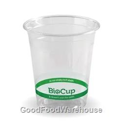 BioPak Green Stripe Clear BioCups 200mls