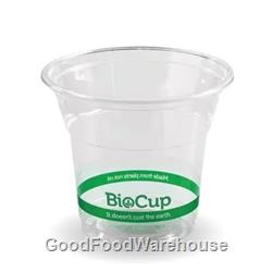 BioPak Green Stripe Clear BioCups 150mls