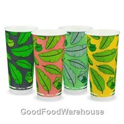 Leaf Cold Paper BioCups 22oz by BioPak