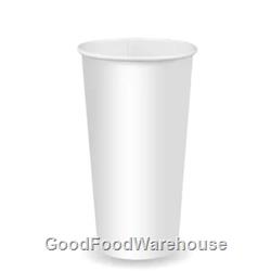 White Cold Paper BioCups 22oz by BioPak