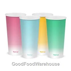 Coloured Cold Paper BioCups 22oz by BioPak