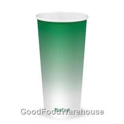 Green Cold Paper BioCups 22oz by BioPak