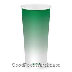 Green Cold Paper BioCups 24oz by BioPak